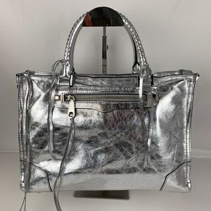 Rebecca Minkoff Silver Regan Satchel Tote